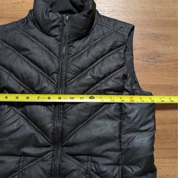 Eddie Bauer Premium Goose Down Vest Women’s Small Black Full Zip Puffer Pocket - Picture 8 of 9